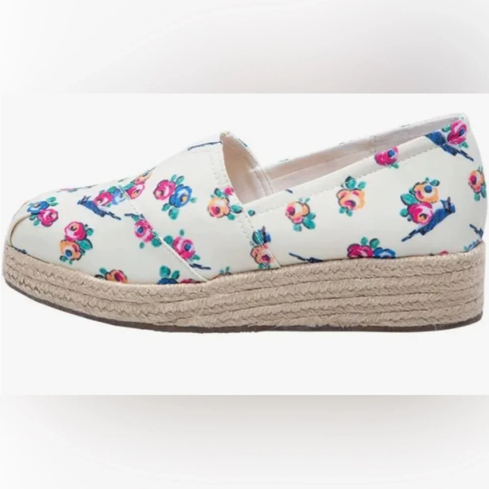 NWOB American Eagle By Payless Dixie Wedge Slip-On Espadrilles - Picture 2 of 7
